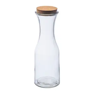 Sklenená fľaša s korkovým vekom 1L